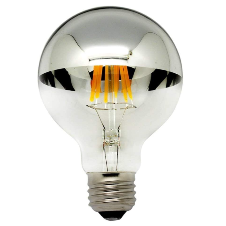 G80 LED Half Chrome Light Bulb