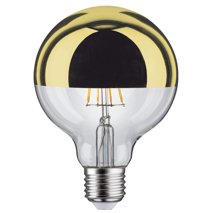 Crown Mirror Gold LED Filament bulb