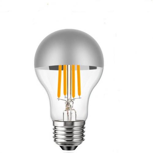 A60 Filament Half Chrome LED Light Bulb