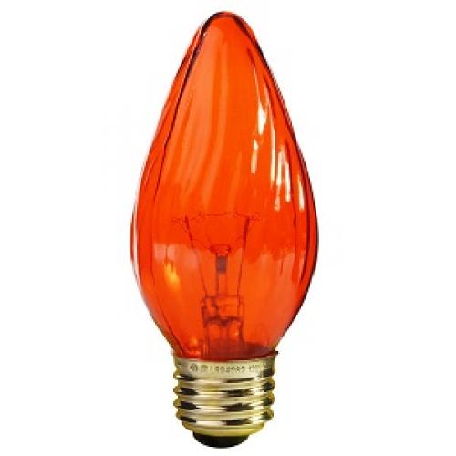 Amber Colored F15 LED Chandelier light bulb