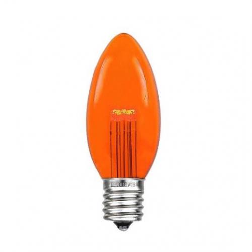 Colored C9 LED bulbs Smooth Glass