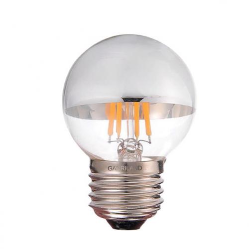 G45 E26 LED Half Chrome Light Bulb