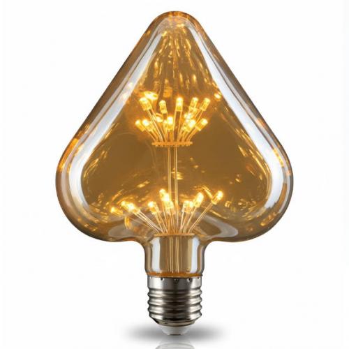 Heart Edison Bulbs LED Fireworks light